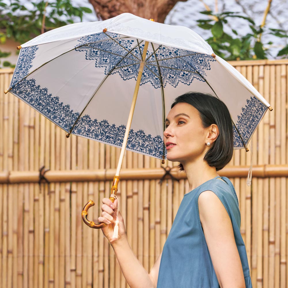 【クーポン最大10％OFF 6/11 1：59迄】 UV弾熱加工晴雨兼用傘【長傘】 雨傘 折りた...