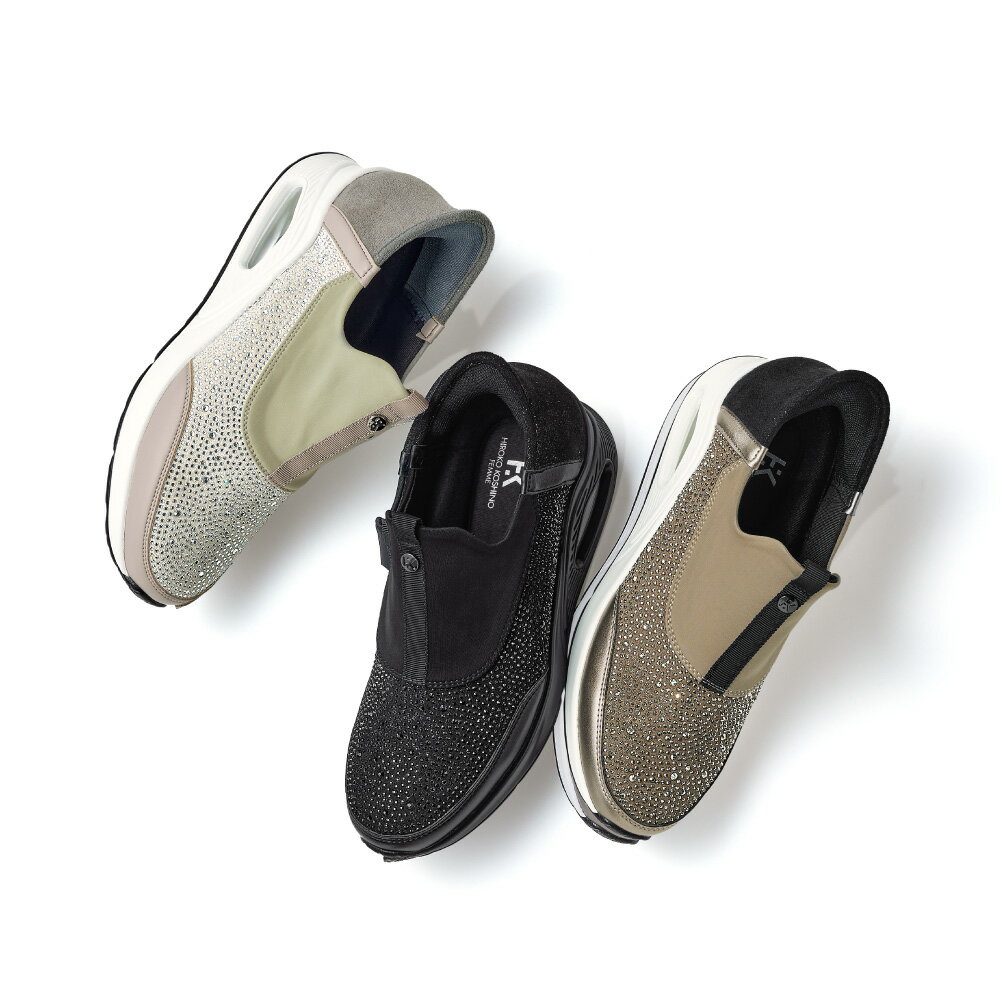 【クーポン最大5千円OFF 11/22迄】 ヒロココシノ ファム クイックフィットスリッポン コンフォートパンプス シューズ スニーカー コンフォートシューズ M70201