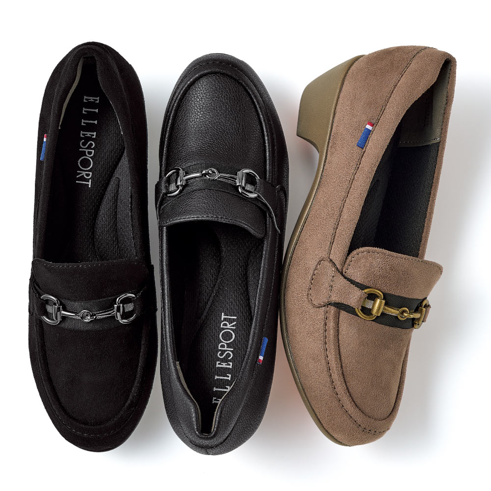 エルスポーツ ビットヒールローファー コンフォートパンプス シューズ スニーカー コンフォートシューズ M71003