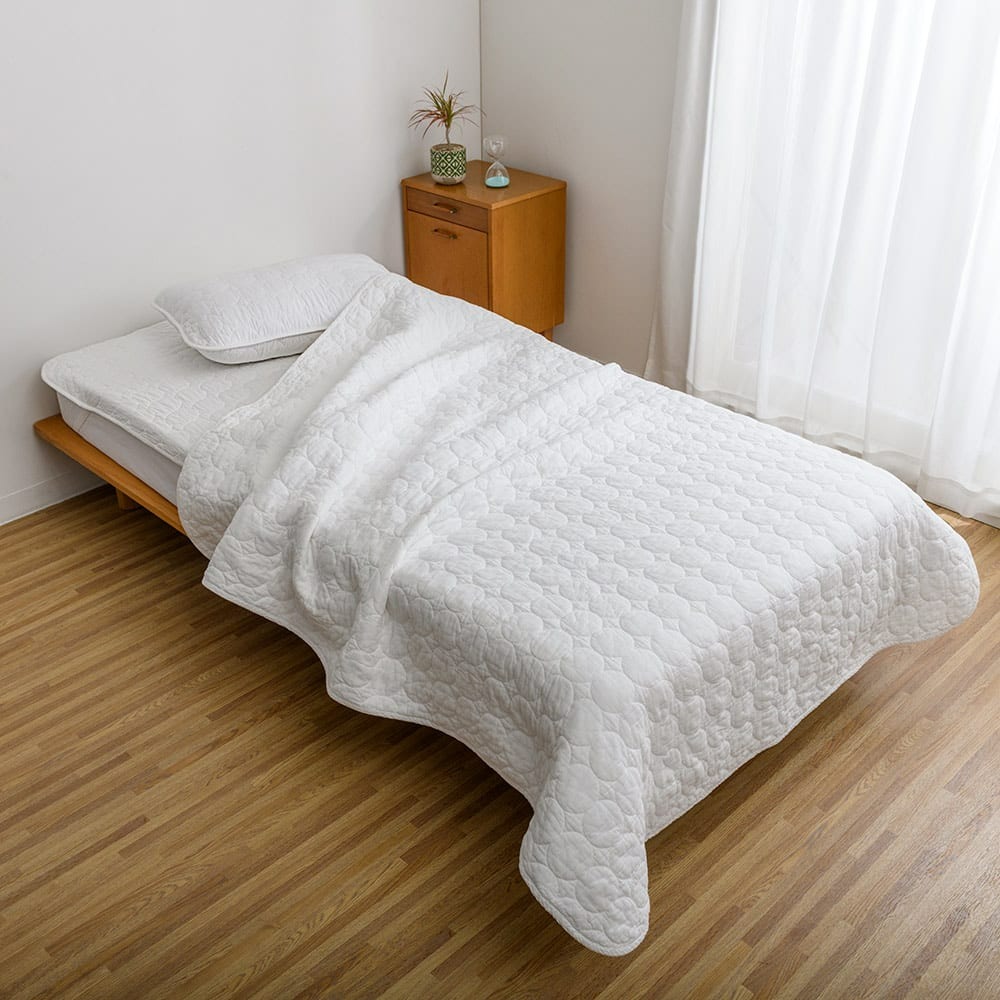 ≪掛け敷きピローケース3点セット≫ パシーマ（R）EX 無地 お得なセット シングル 敷きパッド ベッドパッド 624111