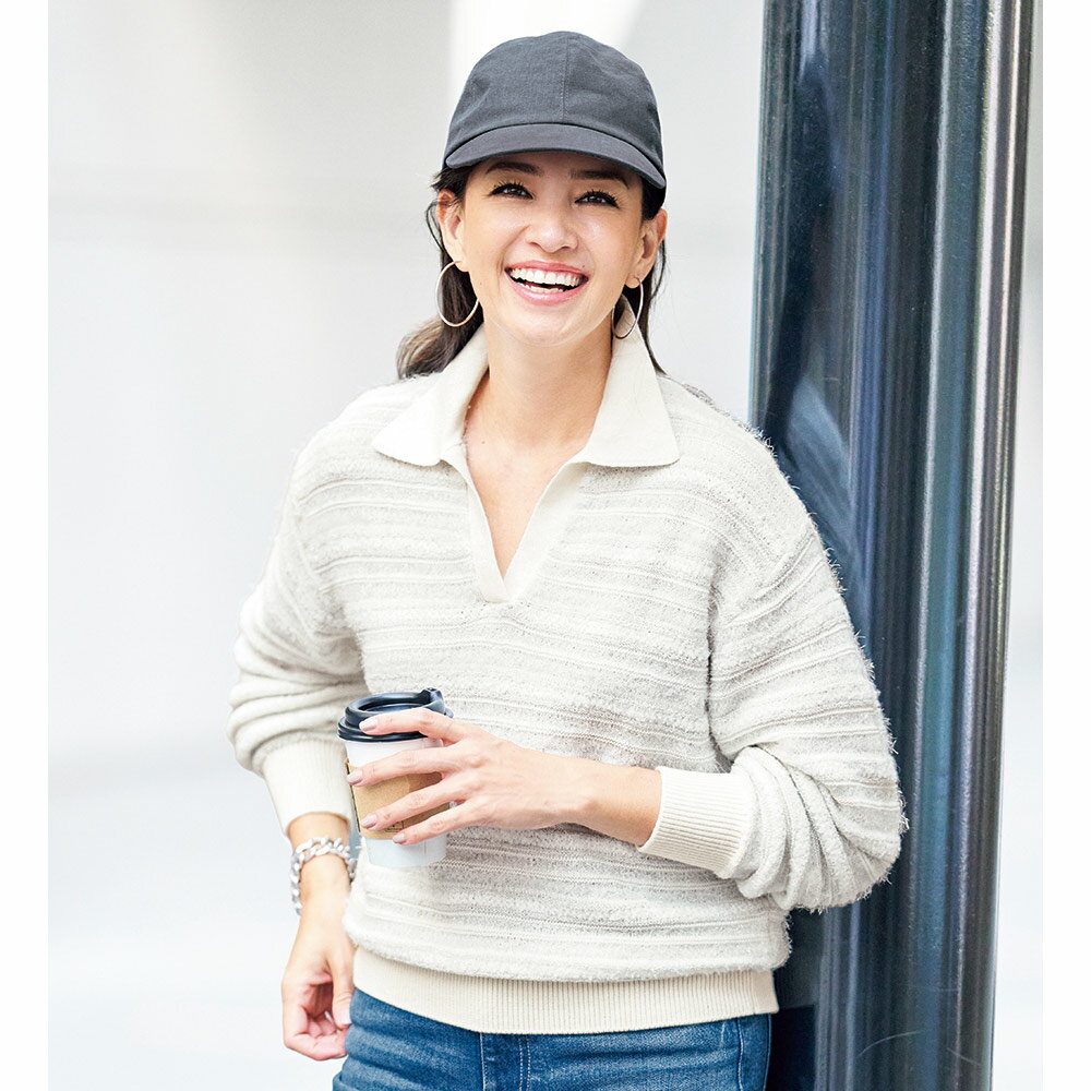 【クーポン配布 1月16日1：59迄】 シャイニーボーダー ポロ ニットプルオーバー ニットセーター ニット セーター 142301