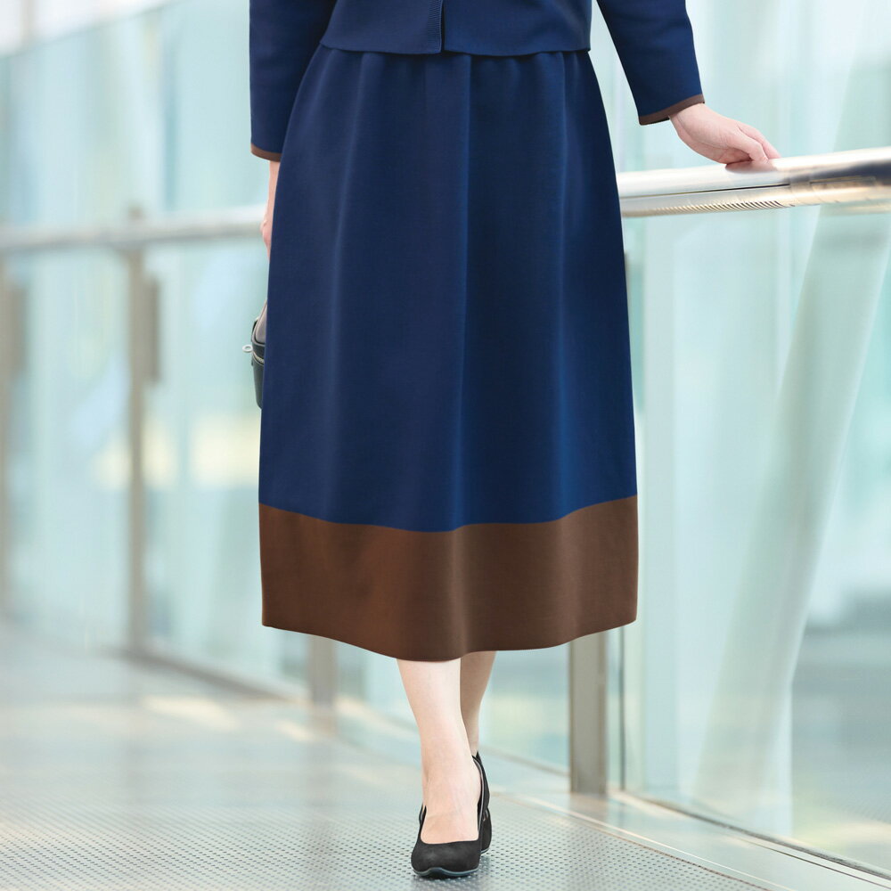 ホールガーメント（R） 軽量 ガーター編み スカート（日本製） サステナブル 147803 ＼LINE友だち登録でクーポン／