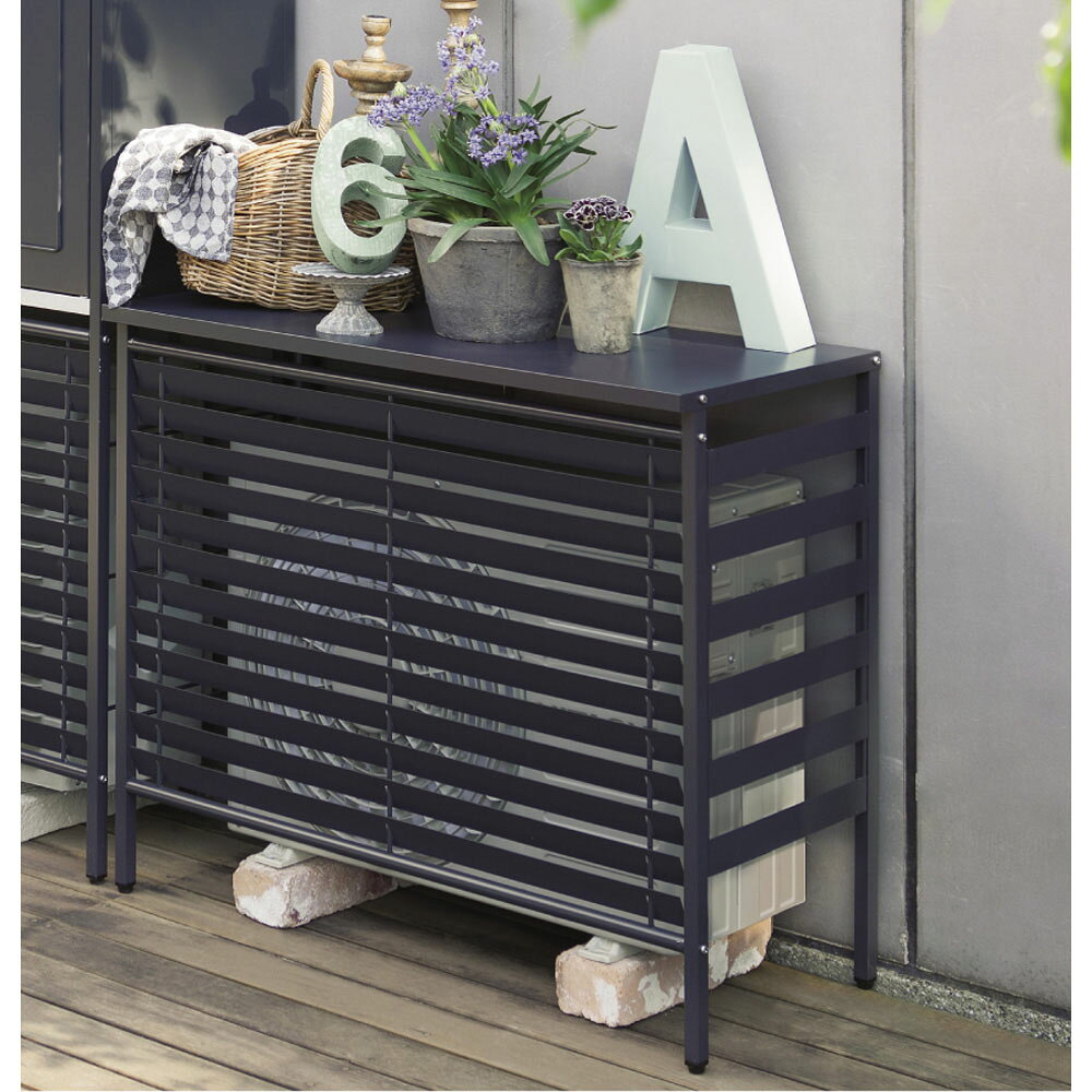 【クーポン10％OFF 3/5限定】 欧風室外機カバー カバーのみ〈ダークグレー〉 エアコン