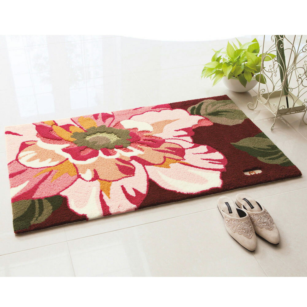 乐天商城 - 【クーポン配布 お買い物マラソン中】 ≪約32×120cm≫ ミラ・ショーン玄関マット〈ローザ〉 玄関マット カーペット ラグ マット 655018 ＼LINE友だち登録でクーポン／