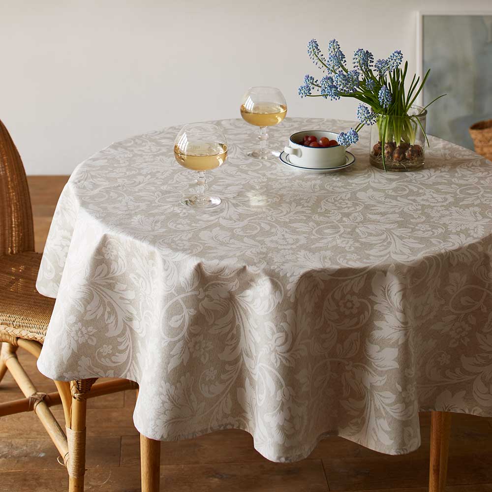 Venerio/ヴェネリオ テーブルクロス/ランナー テーブルクロス円形 約径150cm テーブルクロス ランチョ..