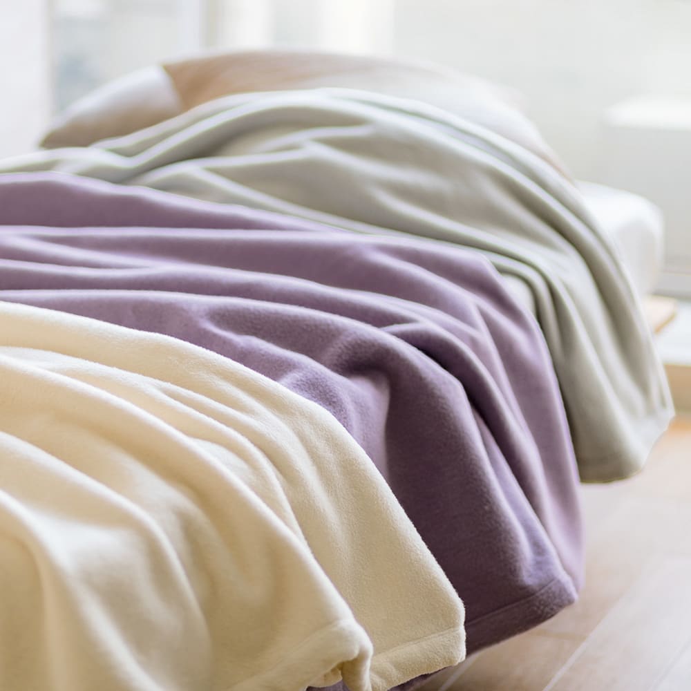 【クーポン配布 1月16日1：59迄】 ≪ダブル≫ 三井毛織 一年中使えるエジプト超長綿やわらか綿毛布 掛け毛布 掛け毛布 ブランケット 毛布 623610