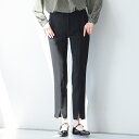 パンツ ファッション アセテート混 フロントスリット パンツ PC4420