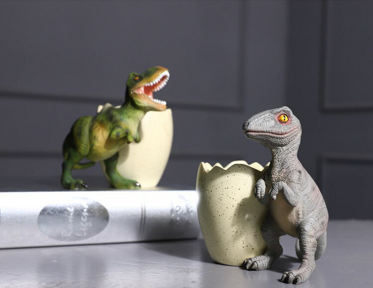 【楽天スーパーSALE】\10%OFF/恐竜 雑貨 ペン立て ペンスタンド ステイショナリー ダイナソー リアル デザイン ティラノサウルス ラプトル dz01...
