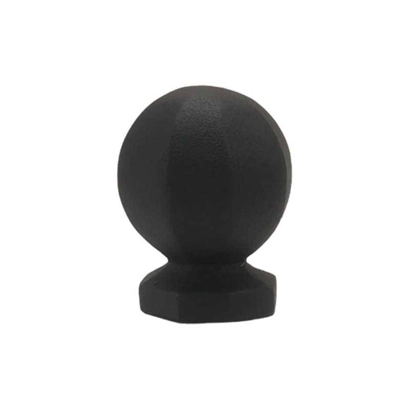 【受注製作】ロートアイアン製矢じり・剣先『D』タイプ（艶消し黒）｜鉄鋳物装飾パーツ