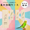 【 名入れ無料 メール便 送料無料 】 鳥の羽根ケース カラフル 絵 羽根 はね 鳥 とり インコ ヨウム アヒル ブンチョウ 九官鳥 オウム フクロウ カナリ...
