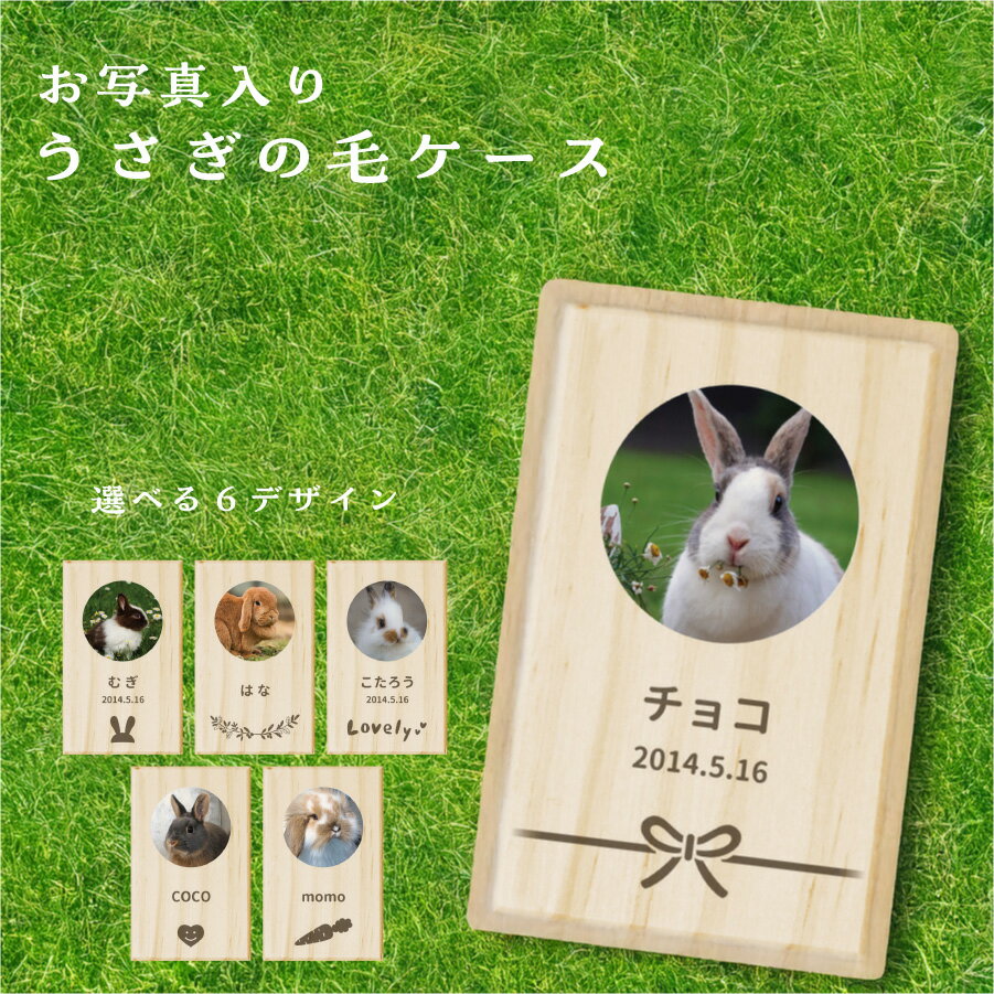 【 名入れ無料 メール便 送料無料 】 うさぎの毛ケース 写真 毛 抜け毛 ウサギ うさぎ 兎 メモリアル ペット お名前入り オリジナル 名入れ 保管 お守り うさぎの毛入れ 名前 かわいい プレゼント ギフト 箱 ケース 動物 記念 思い出 トリミング カット(4)
