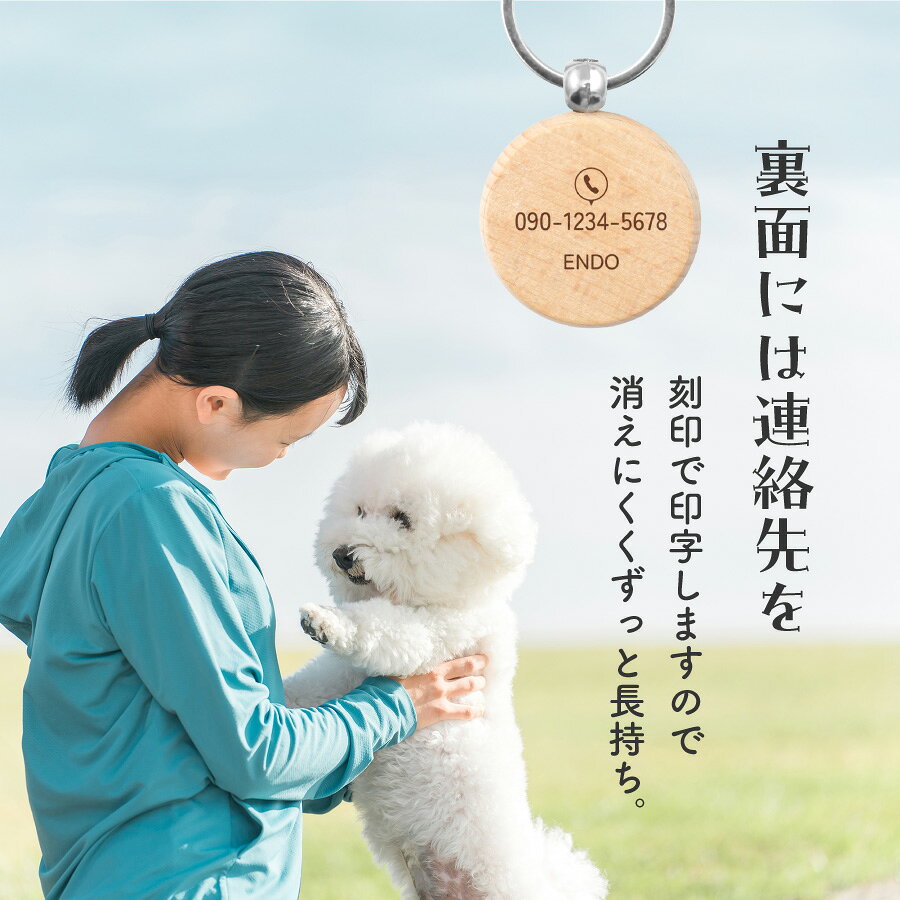 【新商品】ペット 迷子札 キーホルダー 名入れ お名前 ネームプレート ネームタグ ...
