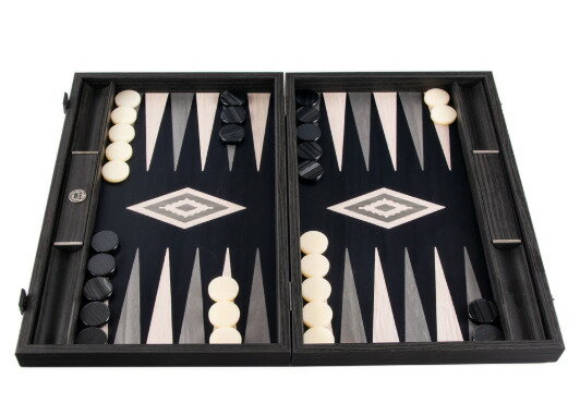 Manopoulos マノプロス パーリー グレイ ヴァヴォーナ バックギャモン ミディアム PEARLY GREY VAVONA Backgammon medium