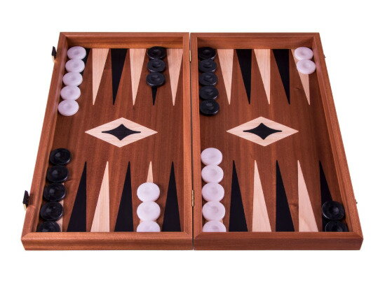 Manopoulos マノプロス マホガニー バックギャモン ラージ MAHOGANY Backgammon Large