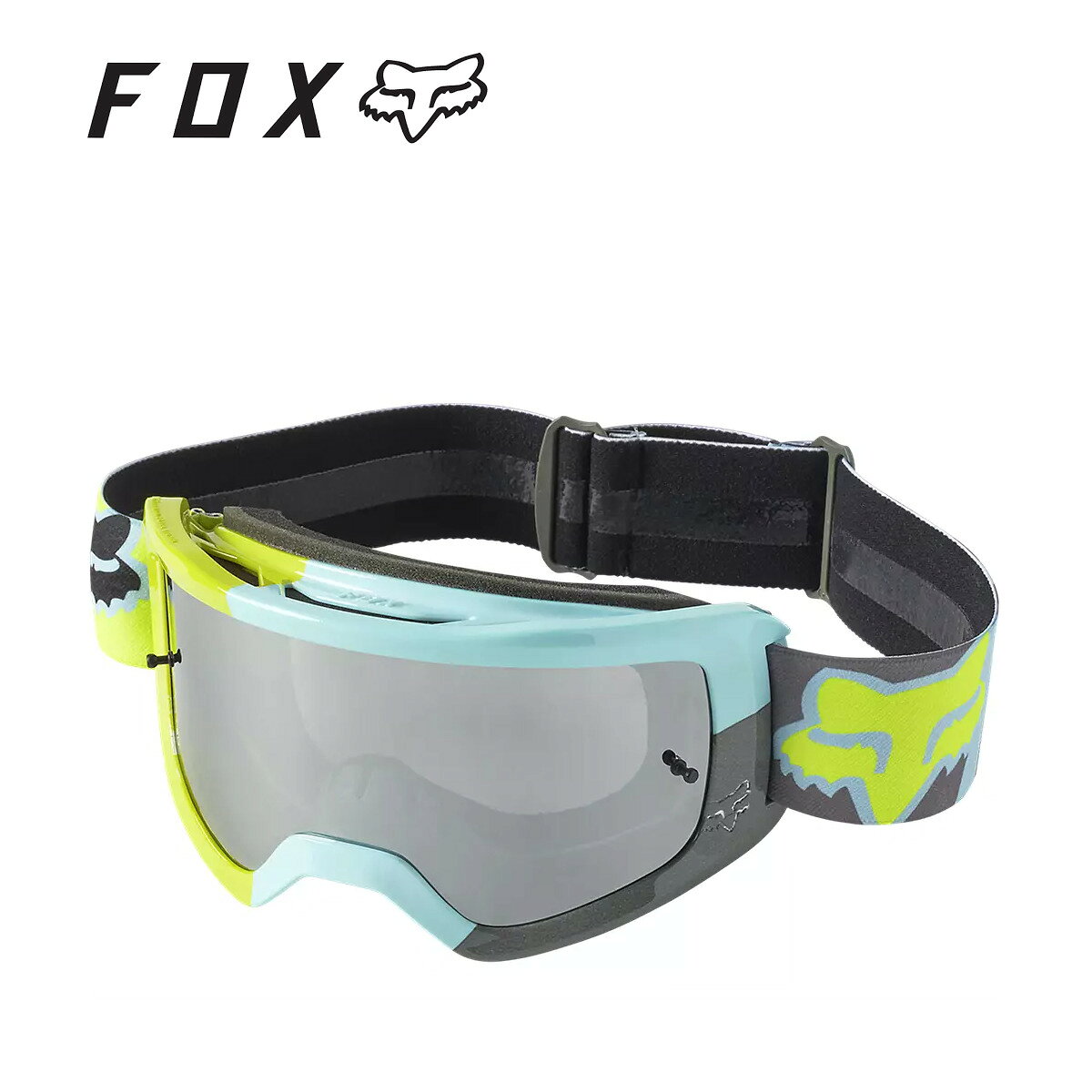 FOX RACING フォックスレーシング メイン トリス ミラー ゴーグル ティール MAIN TRICE MIRRORED GOGGLES Teal