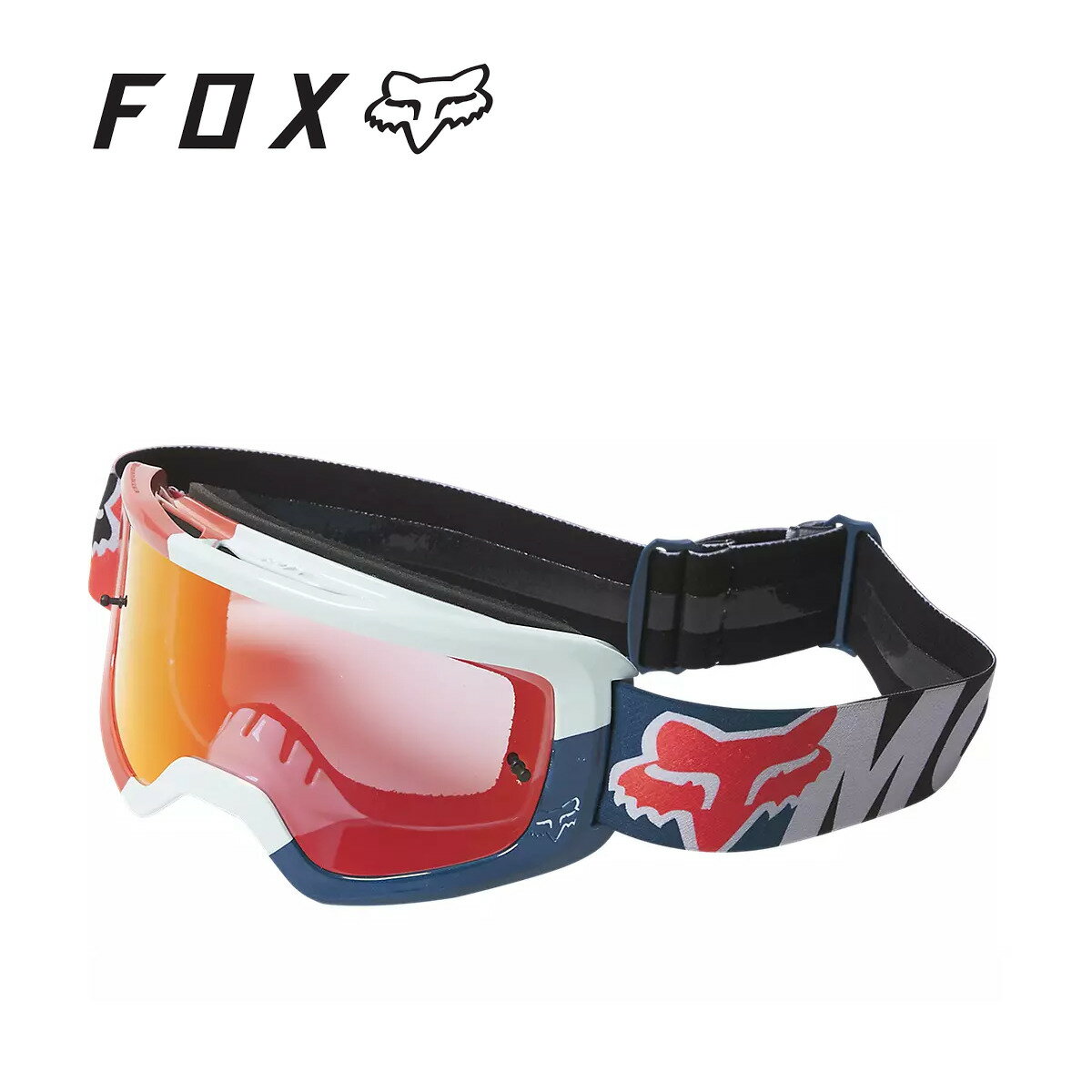 FOX RACING フォックスレーシング メイン トリス ミラー ゴーグル グレー/オレンジ MAIN TRICE MIRRORED GOGGLES Grey/Orange