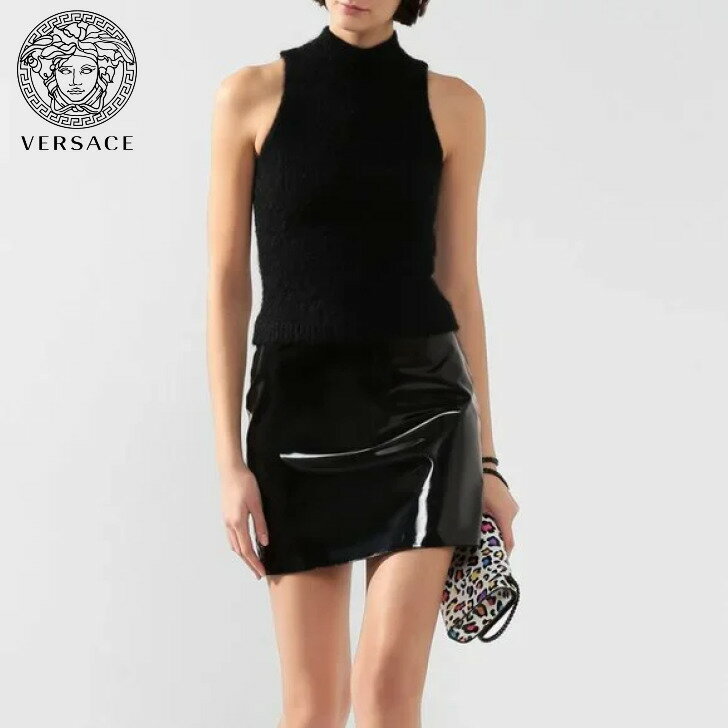 Versace ヴェルサーチェ ブラック ブラウス サイズ40 Black Blouse Size 40 (Small)