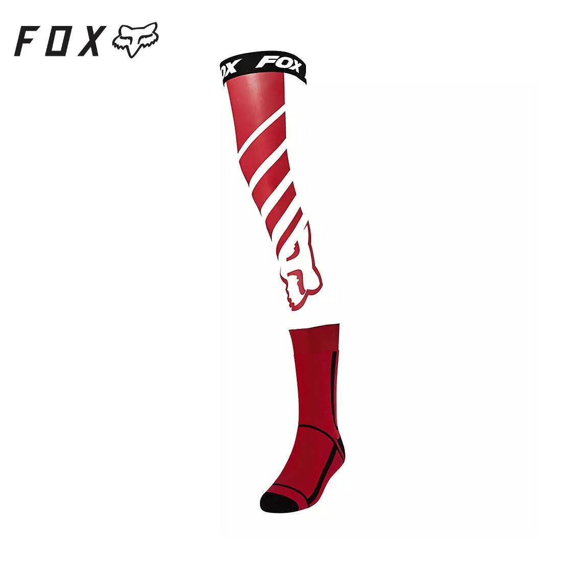 FOX RACING フォックスレーシング マック ワン ニー ブレイス ソック フレイム レッド MACH ONE KNEE BRACE SOCK Flame Red