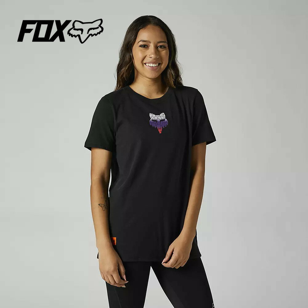 FOX RACING フォックスレーシング ウィメンズ スカラス Tシャツ ブラック WOMENS SKARZ TEE Blackのサムネイル