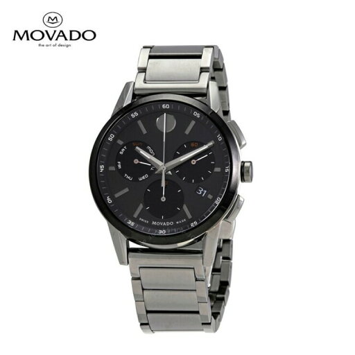 MOVADO モバード ミュージアム スポーツ クロノグラフ クォーツジ ブラック ダイヤル メンズ 腕時計 Museum Sport Chronograph Quartz Black Dial Men's Watch MOVADO モバード ミュージアム スポーツ クロノグラフ クォーツジ ブラック ダイヤル メンズ 腕時計 Museum Sport Chronograph Quartz Black Dial Men's Watch