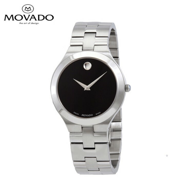 MOVADO モバード ジュロ クォーツ ブラック ダイヤル メンズ 腕時計 Juro Quartz Black Dial Men 039 s Watch