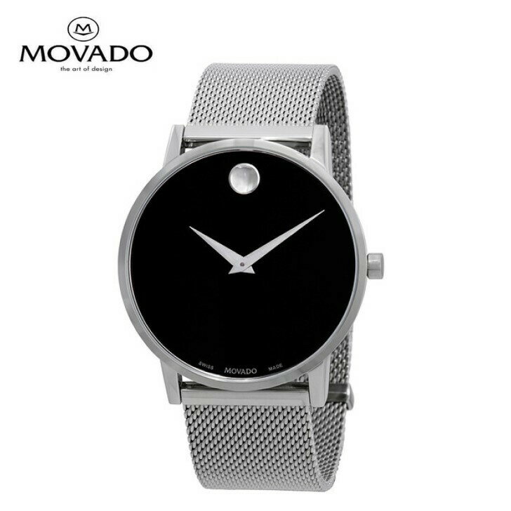 MOVADO モバード ミュージアム クラシック ダイヤル メンズ 腕時計 Museum Classic Black Dial Men's Watch