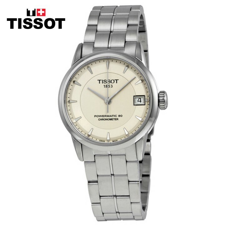 TISSOT ƥ 饰奢꡼ ѥޥƥå 80 ܥ꡼  ǥ åLuxury Powermatic 80 Ivory Dial Ladies Watch