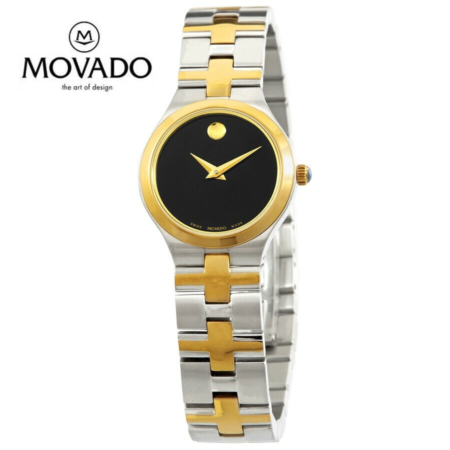 MOVADO モバード ジュロ クォーツ ブラックダイヤル レディースウォッチJuro Quartz Black Dial Ladies Watch