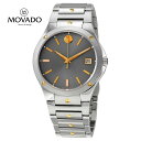 MOVADO モバード クオーツ グレーサンレイダイヤル メンズウォッチQuartz Grey Sunray Dial Men's Watch