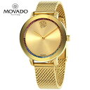 MOVADO モバード 太字 エボリューション ライトゴールド文字板 レディースウォッチBOLD Evolution Light Gold Dial Ladies Watch