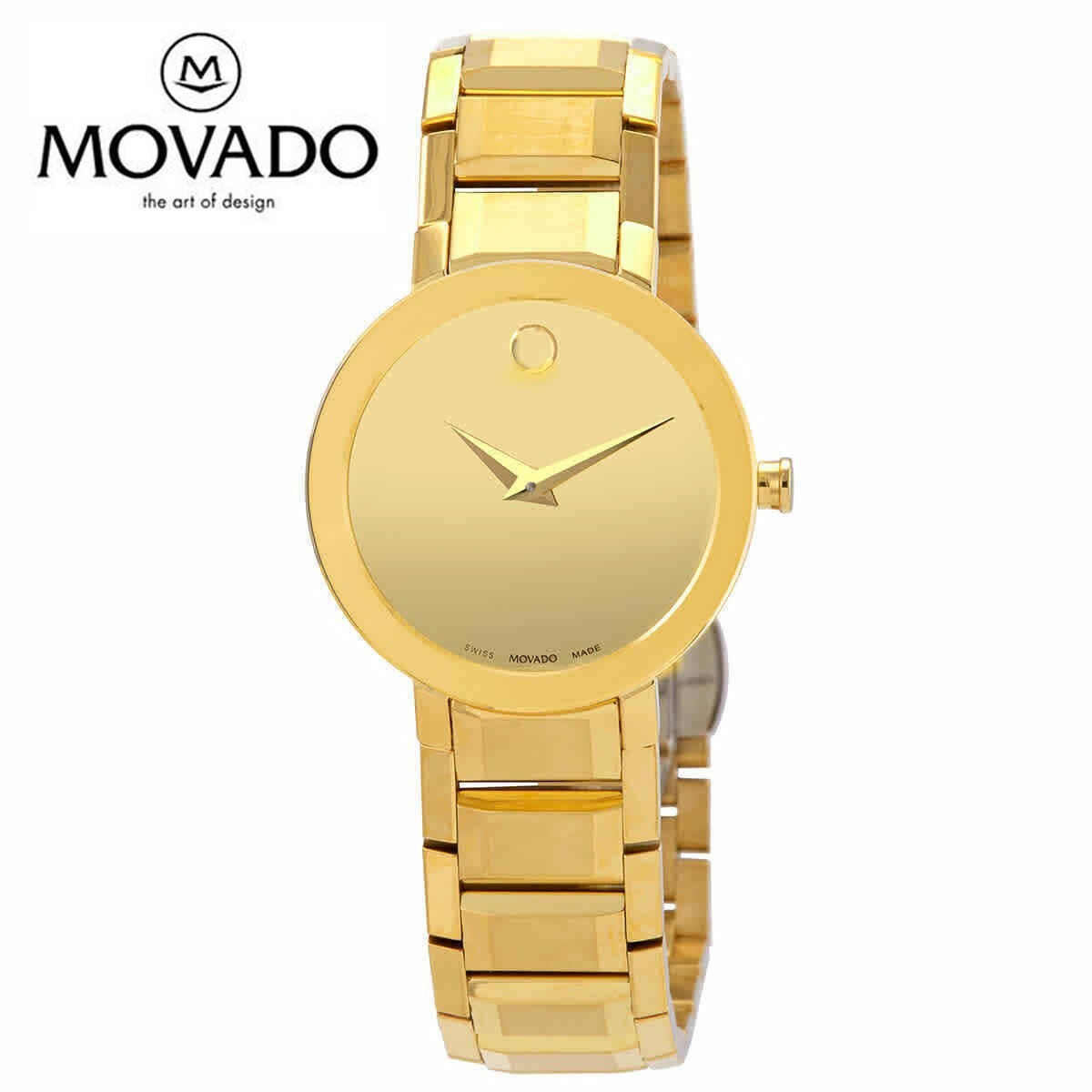 MOVADO o[h ÃTt@CACG[~[_C fB[XEHb`Sapphire Yellow Mirror Dial Ladies Watch