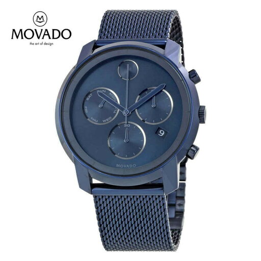 MOVADO モバード ボールド・クロノグラフ・ブルーダイヤル メンズウォッチBold Chronograph Blue Dial Men's Watch MOVADO モバード ボールド・クロノグラフ・ブルーダイヤル メンズウォッチBold Chronograph Blue Dial Men's Watch