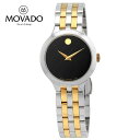 MOVADO モバード ヴェトゥーリ クオーツ ブラック ミュージアム ダイヤル ツートーン レディースウォッチVeturi Quartz Black Museum Dial Two-tone Ladies Watch