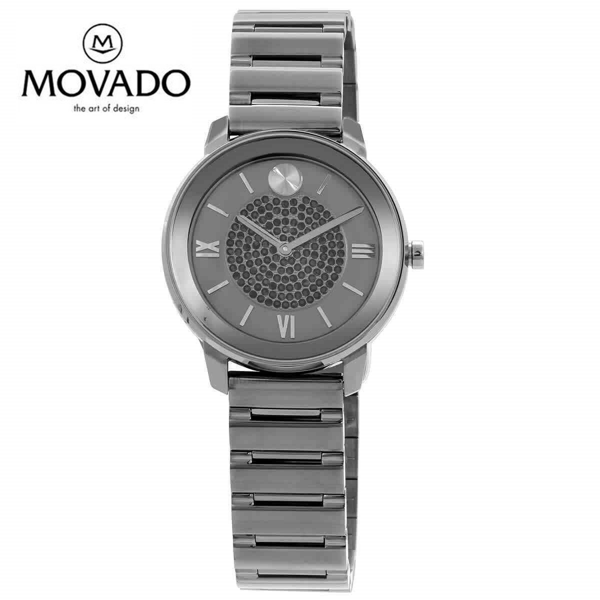 MOVADO o[h ghNI[cNX^O[_CfB[XEHb`Trend Quartz Crystal Grey Dial Ladies Watch