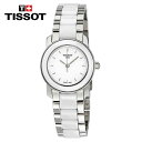 TISSOT eB\ T -gh Z zCgZ~bN_Ch fB[XEHb` T-Trend Cera White Ceramic Diamond Ladies Watch