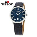 TISSOT eB\ J[\ v~A NI[c u[ C Y rv Carson Premium Quartz Blue Dial Men's Watch