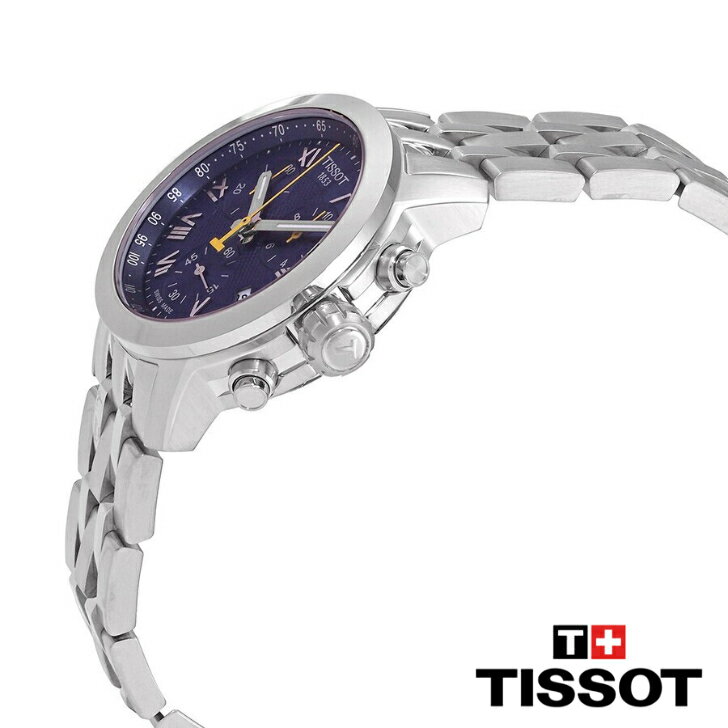 TISSOT ティソ PRC 200 クロノグラフ ブルーダイヤル メンズウォッチ PRC 200 Chronograph Blue Dial Men's Watch