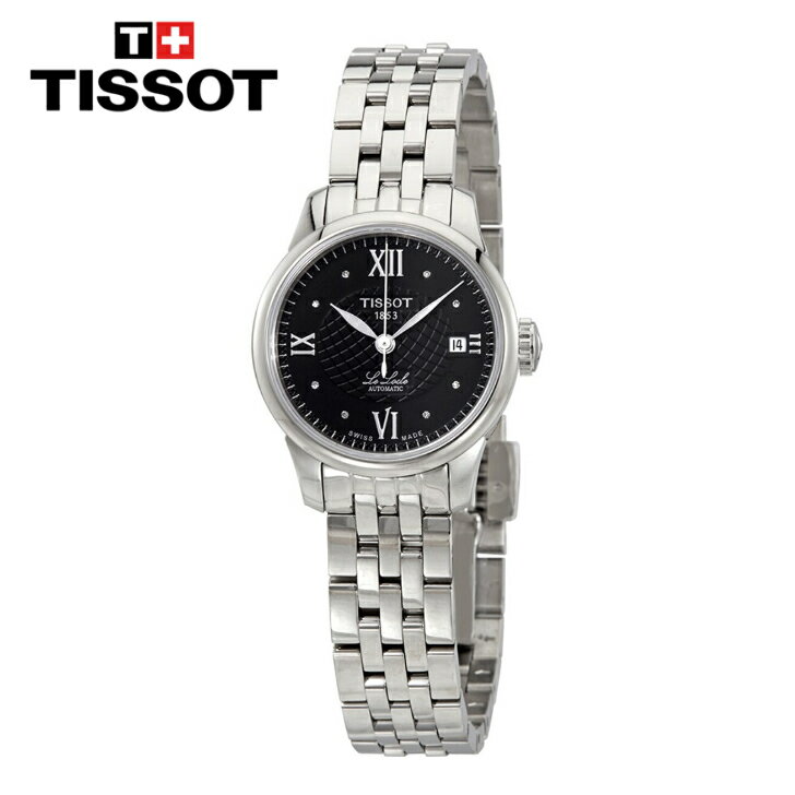 TISSOT eB\ EbN I[g}eBbN ubN_C_C fB[XEHb` Le Locle Automatic Black Diamond Dial Ladies Watch