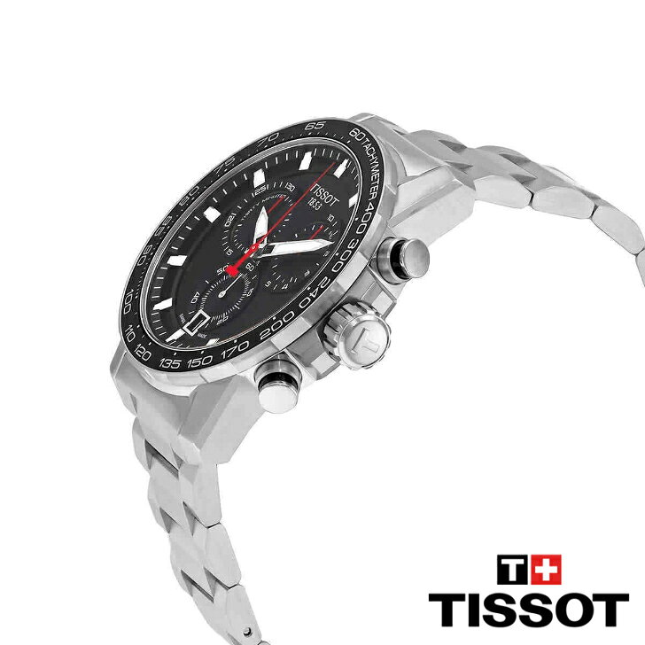 TISSOT ティソ スーパースポーツ クロノグラフ クオーツ ブラックダイヤル メンズウォッチ Supersport Chronograph Quartz Black Dial Men's Watch