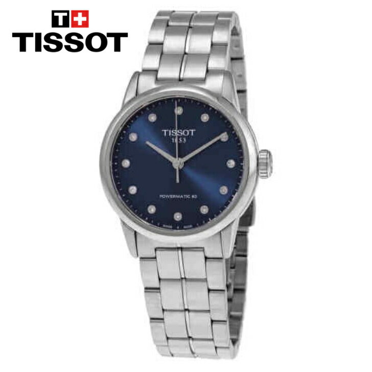 TISSOT eB\ OWA[ I[g}eBbN _Ch u[_C fB[XEHb` Luxury Automatic Diamond Blue Dial Ladies Watch