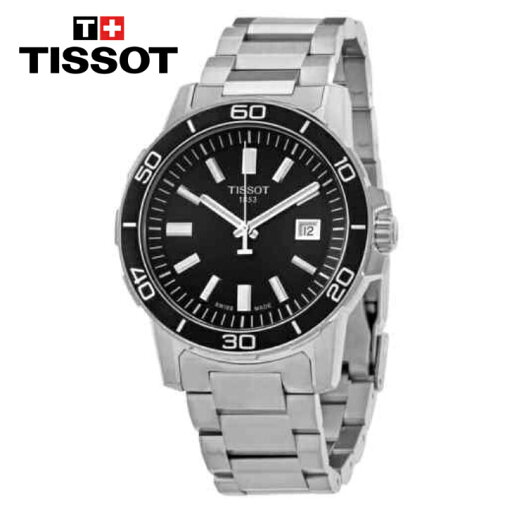 TISSOT ティソ ティースポーツ クオーツ ブラックダイヤル メンズ腕時計 T-Sport Quartz Black Dial Men's Watch TISSOT ティソ ティースポーツ クオーツ ブラックダイヤル メンズ腕時計 T-Sport Quartz Black Dial Men's Watch