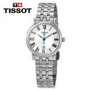 TISSOT eB\ J[\ v~A fB NI[c Vo[ fB[XEHb` Carson Premium Lady Quartz Silver Dial Ladies Watch