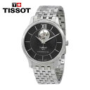 TISSOT ティソ トラディション オートマティック ブラックダイヤル メンズウォッチ Tradition Automatic Black Dial Men 039 s Watch