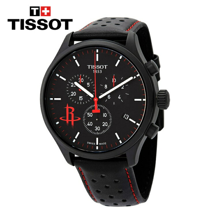 TISSOT ティソ NBAチーム ヒューストン・ロケッツ クォーツ ブラックダイヤル 腕時計 NBA Teams Houston Rockets Quartz Black Dial Watch