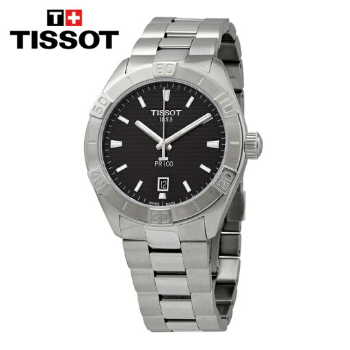 TISSOT ティソ PR100 クオーツ ブラックダイヤル メンズウォッチ PR100 Quartz Black Dial Men's Watch TISSOT ティソ PR100 クオーツ ブラックダイヤル メンズウォッチ PR100 Quartz Black Dial Men's Watch