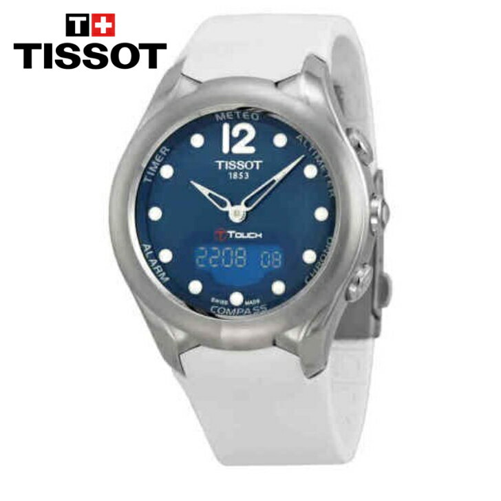 TISSOT eB\ eB[^b` \[[ u[_C fB[XEIb` T-Touch Solar Blue Dial Ladies Watch