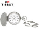 TISSOT eB\ THlbg 芪zCg_C Y|PbgEHb` Savonnette Hand Wind White Dial Men's Pocket Watch