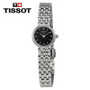 TISSOT ティソ ラブリーブラックダイヤルステンレススチールレディースウォッチ Lovely Black Dial Stainless Steel Ladies Watch