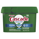 Cascade カスケード アクションパック食器洗い機用洗剤、フレッシュな香り、38個入り Complete ActionPacs Dishwasher Detergent, Fresh Scent, 38 Count