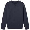 Maison Margiela メゾンマルジェラ クラシック クルー スウェットシャツ ネイビーブルー Classic Crew Sweatshirt Navy Blue